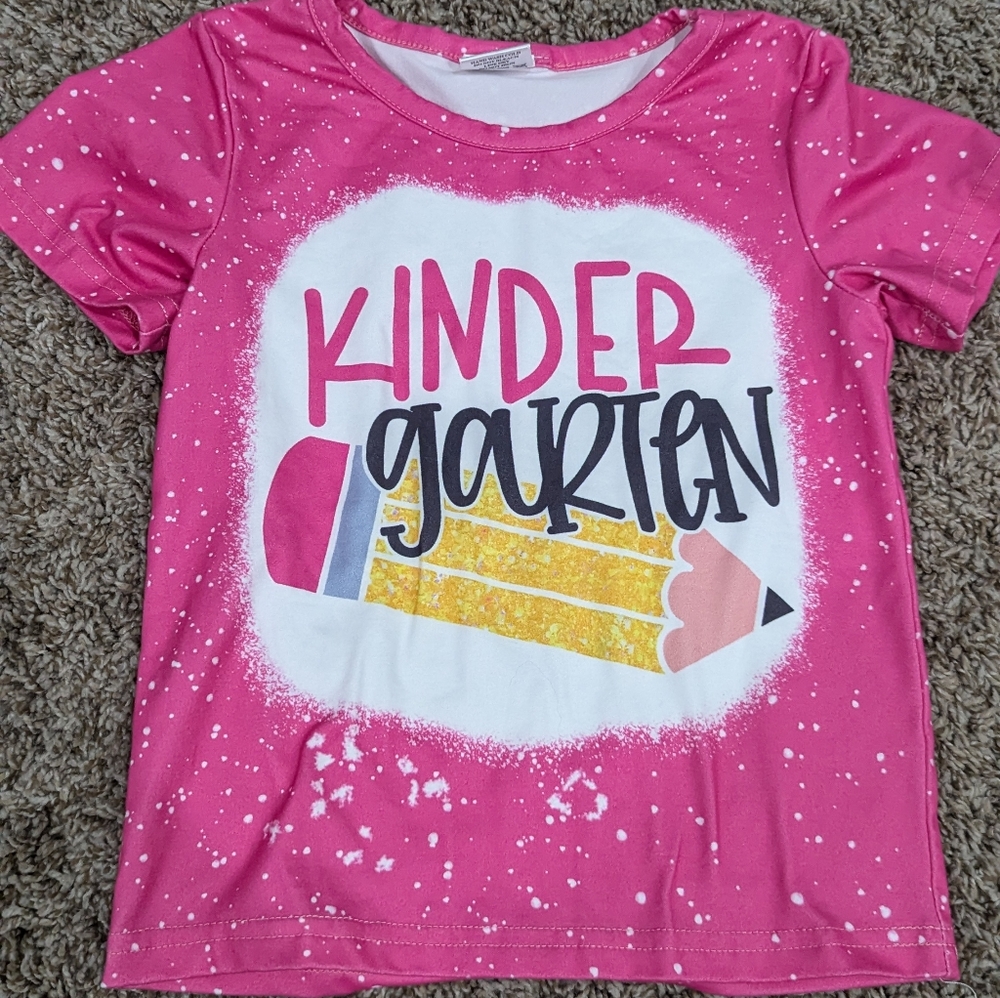 New Boutique 5t Kindergarten shirt milk silk